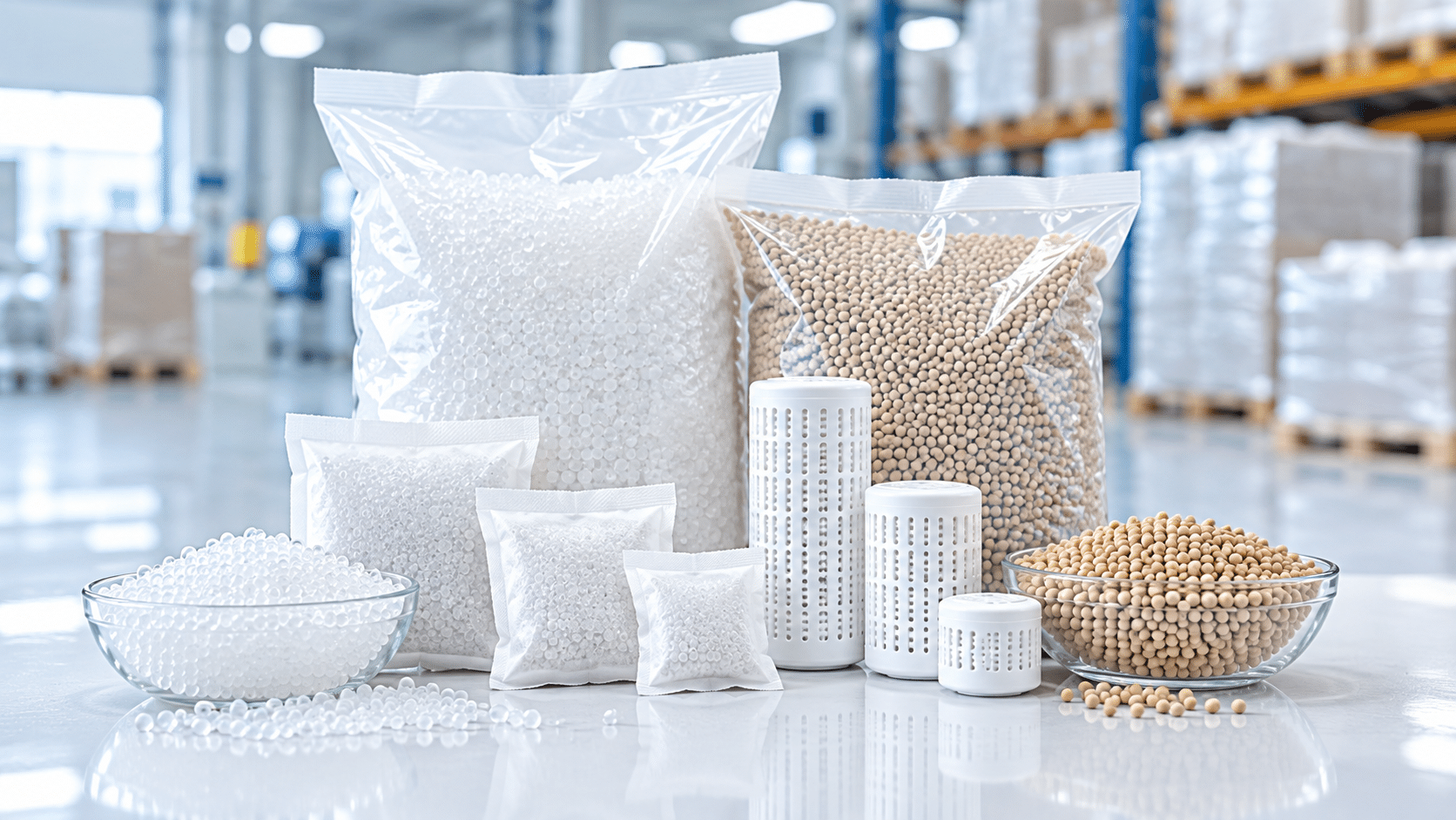 Bulk desiccant supplier with silica gel and molecular sieve products